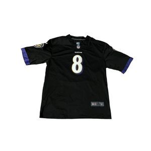 Nike Lamar Jackson Baltimore Ravens Mens 2XL Jersey Black in good condition.